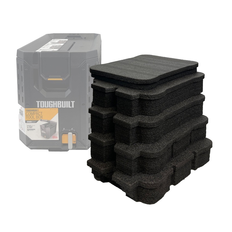 ToughBuilt StackTech Compact Tool Box - Kaizen Inserts