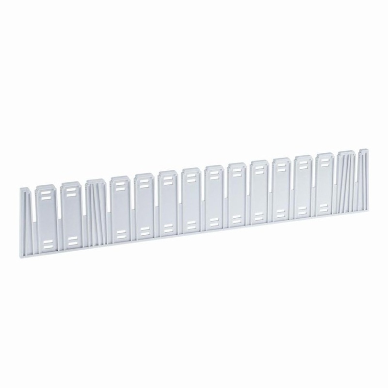 Storage Box Dividers low, indiv. 70 x 400 mm Light Grey