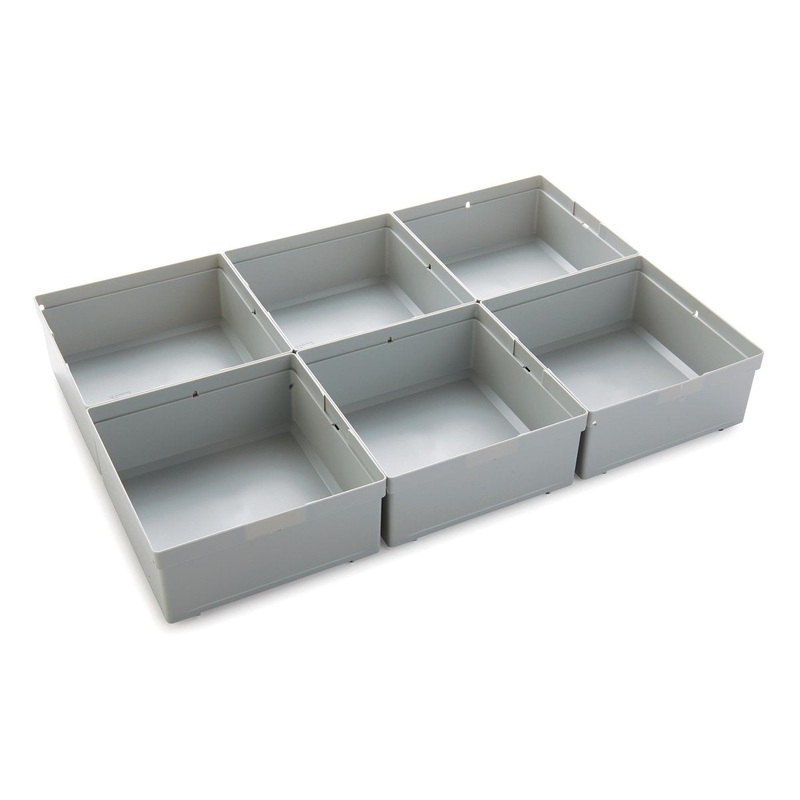 Tanos - 150mm x 150mm Insert Box Set, 6-pc, for systainer M89 or L89 Organizers