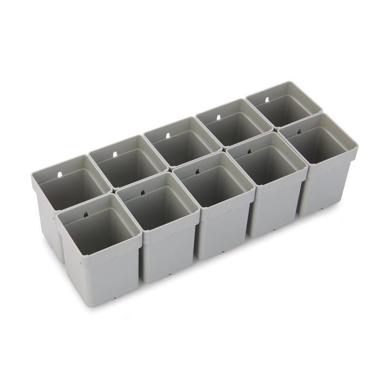 Tanos - 50mm x 50mm Insert Box Set, 10 pc, for systainer M89 or L89 Organizers