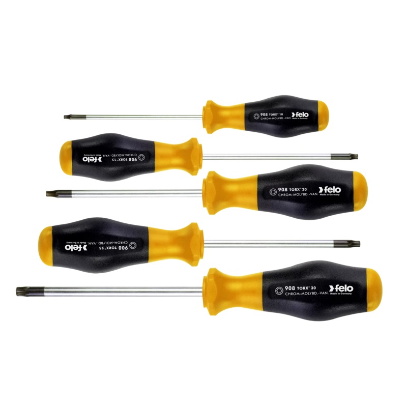 Felo 90895148 TORX Tx Screwdriver Set, 5 pcs