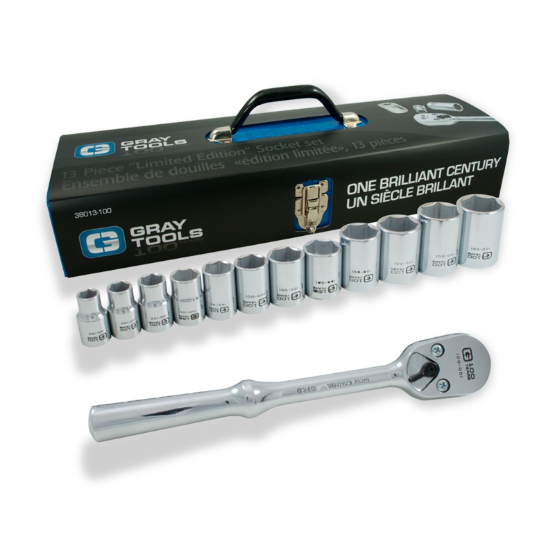 1/2" Drive 13 Piece 6 Point "Limited Edition" SAE Chrome Socket Set