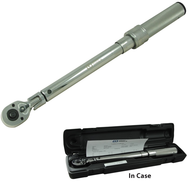 3/8" Drive Heavy-Duty Micro Adjustable Torque Wrench - Flex-Head