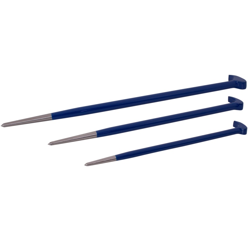 3 Piece Rolling Head Pry Bar Set