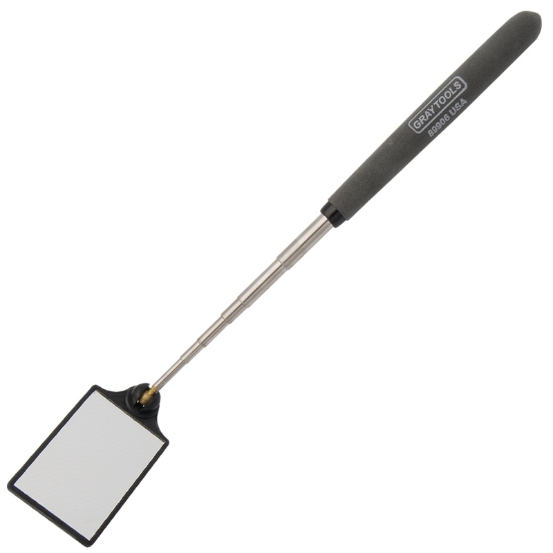 Swivel Head Telescopic Inspection Mirror - 1-3/4" x 2-1/2" Rectangular Glass Mirror