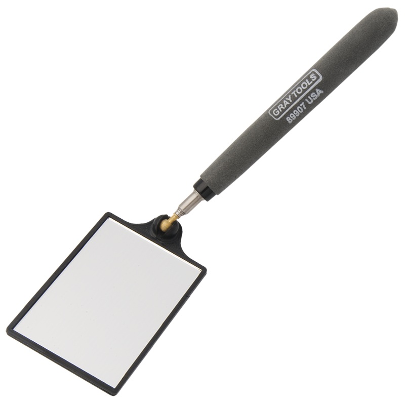 Swivel Head Telescopic Inspection Mirror - 2-1/2" x 3-1/2" Rectangular Glass Mirror