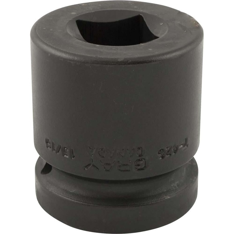 1" Drive 4 Point Standard Length Sockets - Impact Black Industrial Finish
