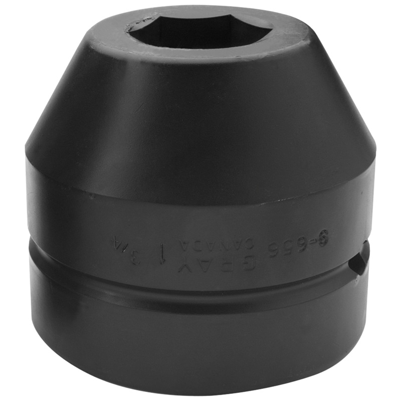 2-1/2" 6 Point Standard Length Sockets - Impact Black Industrial Finish