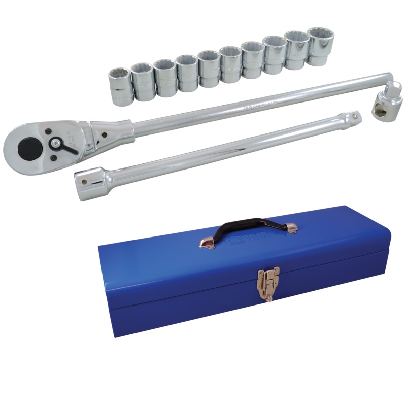 3/4" Dr. 15 Piece 12 Point Metric Socket Set