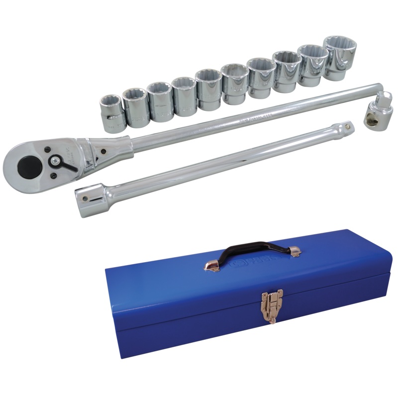3/4" Dr. 15 Piece 12 Point SAE Socket Set