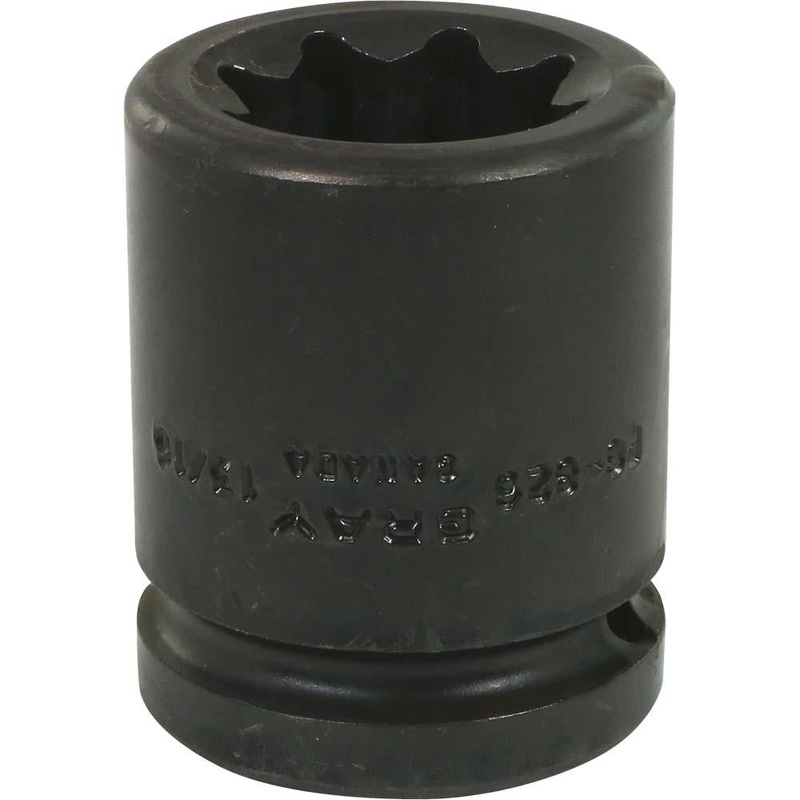 3/4" Drive 8 Point Standard Length Sockets - Impact Industrial Finish