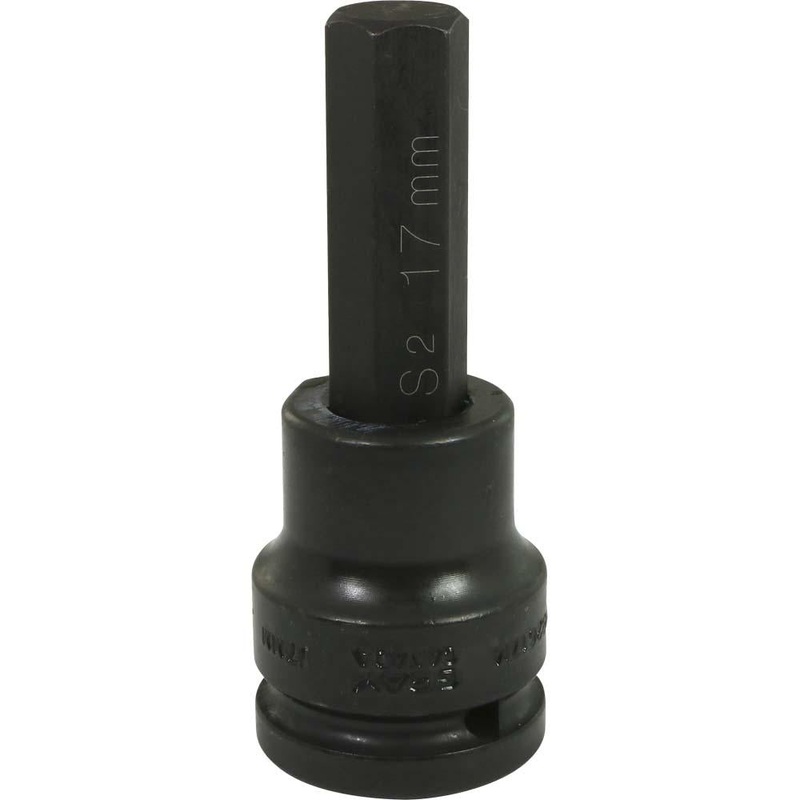 3/4" Drive Metric Standard Length Hex Head Sockets - Impact Black Industrial Finish