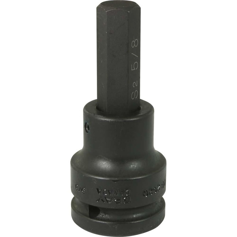 3/4" Drive Standard Length Hex Head Sockets - Impact Black Industrial Finish