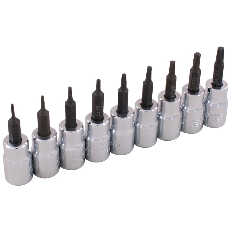 3/8" Dr. 9 Piece Torx Head Socket Set
