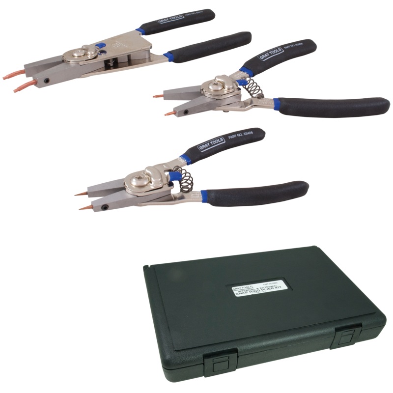 3 Piece Internal & External Snap Ring Plier Set
