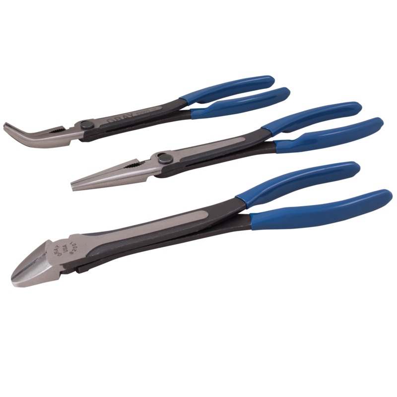 3 Piece Long Reach Heavy Duty Pliers Set