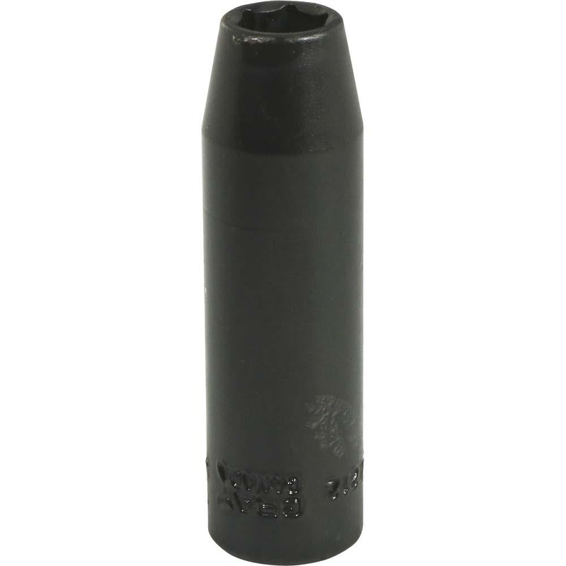 3/8" Drive 6 Point Deep Length Sockets - Impact Black Industrial Finish