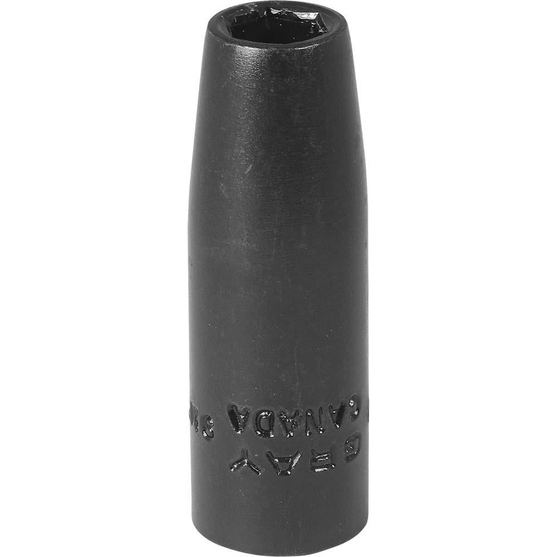 3/8" Drive 6 Point Metric Deep Length Sockets - Impact Black Industrial Finish