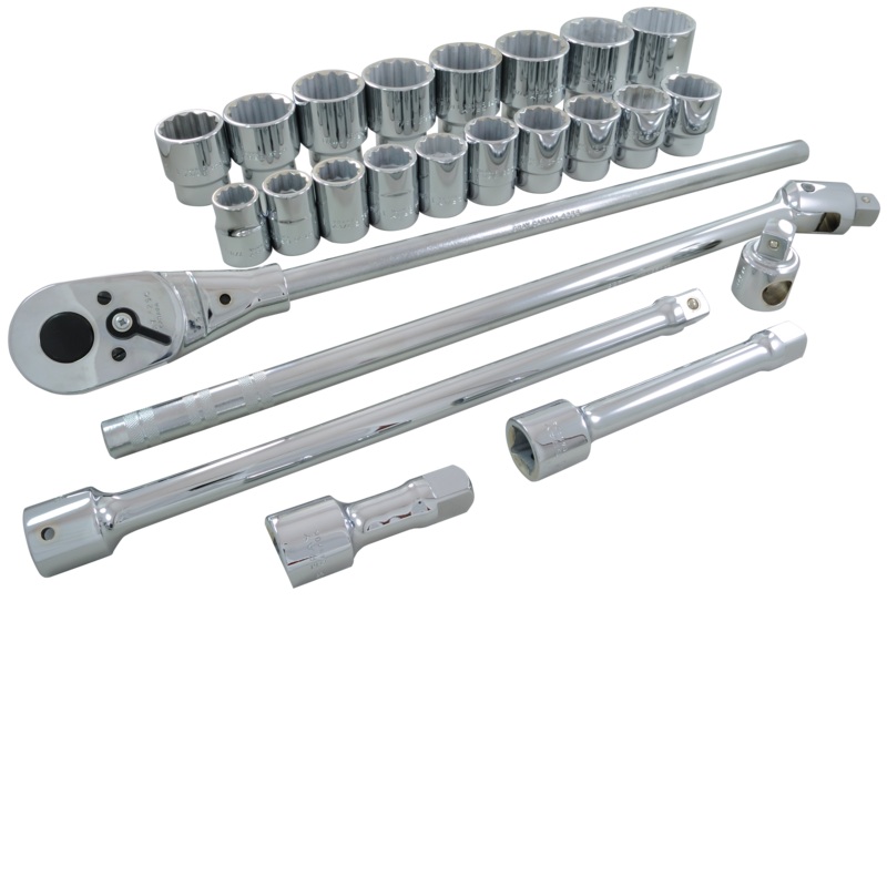 3/4" Dr. 26 Piece 12 Point SAE Socket Set