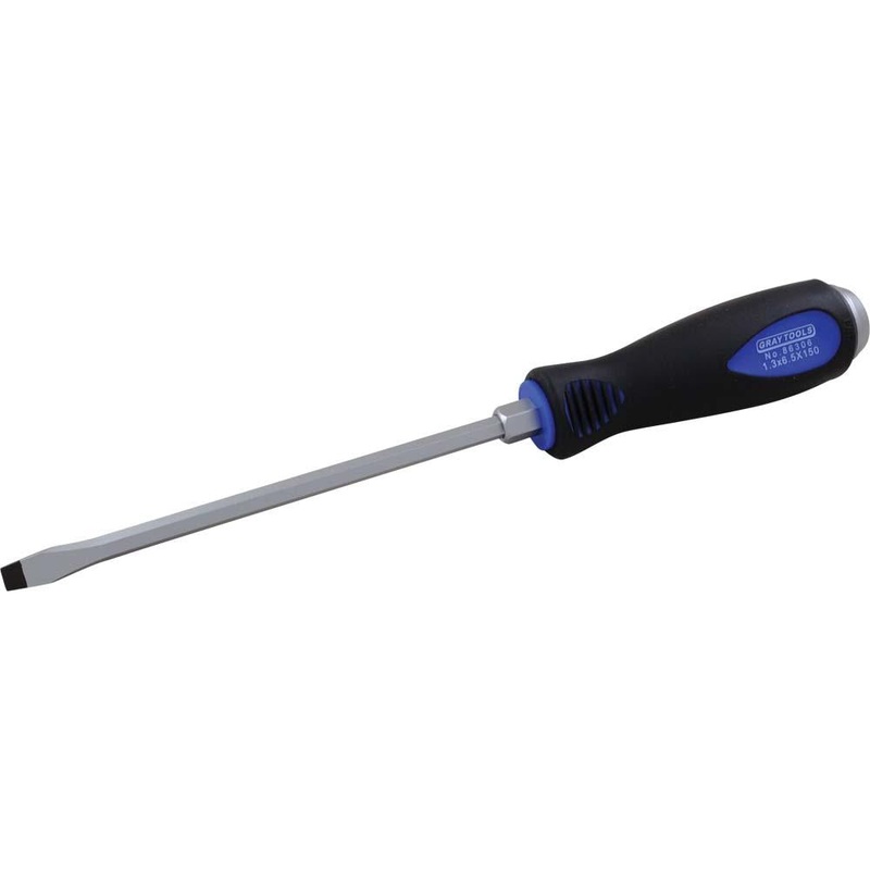 Slotted, Hex Shank Heavy Duty Comfort Grip Screwdrivers