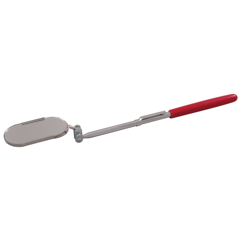 Inspection Mirror, Pocket Oval with Clip, 1" x 2"