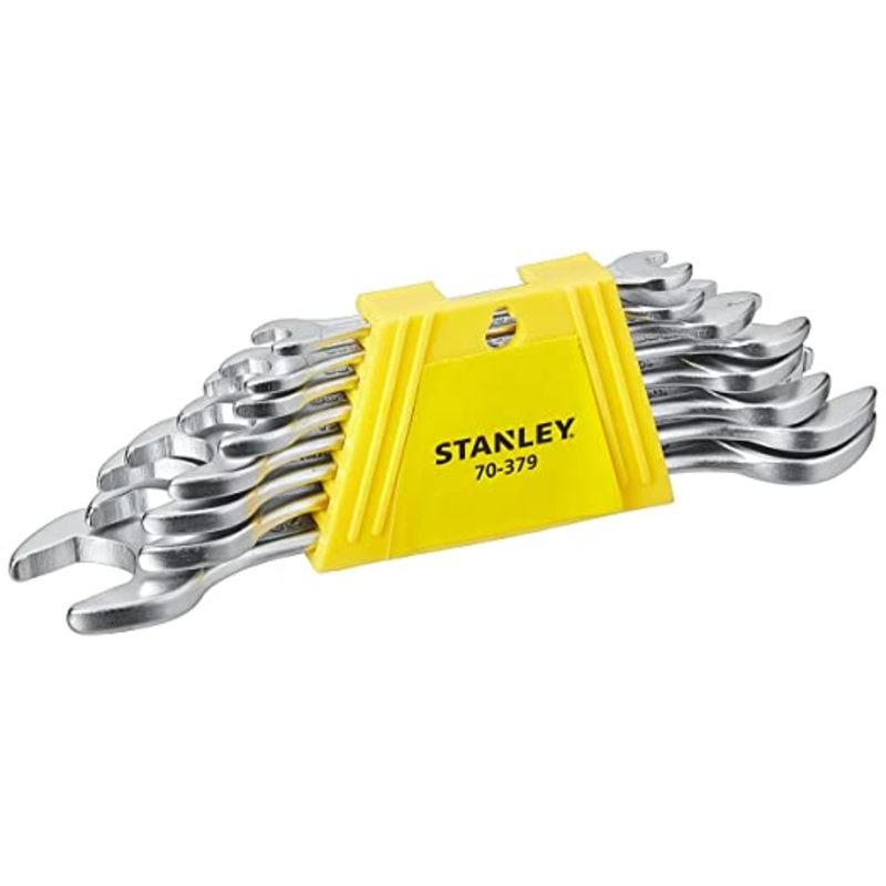 Stanley 70-379E 8PCS DOUBLE O/E SPANNERS SET 6X7 TO 20X22MM