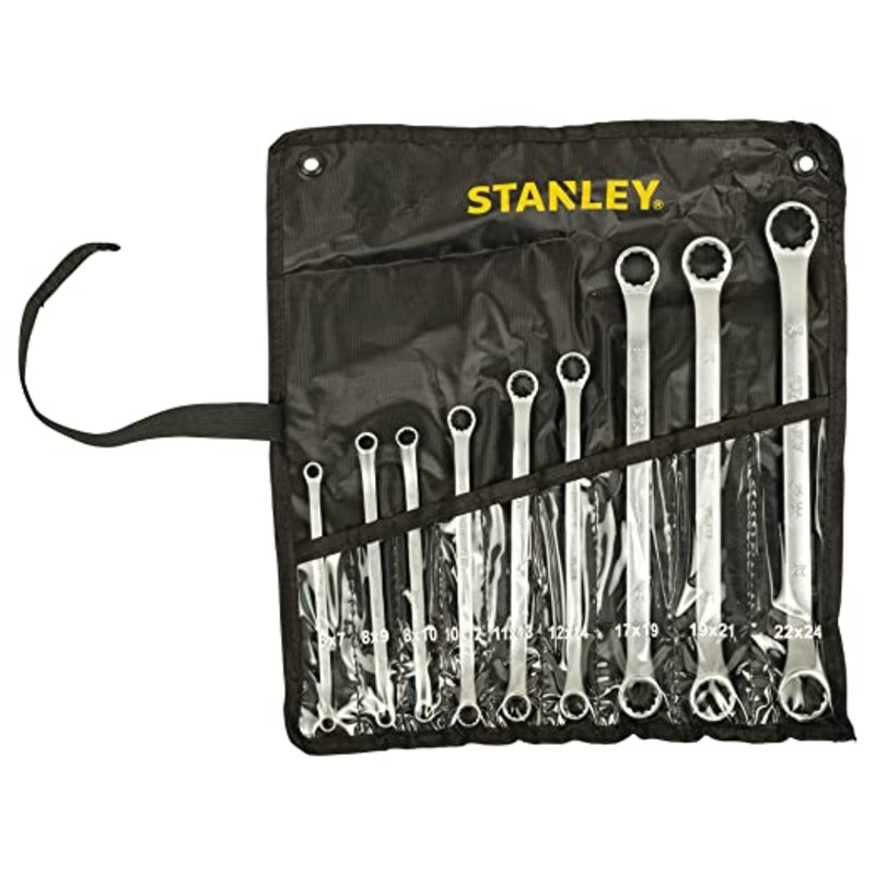 Stanley STMT25147 9 PC OFFSET RING SPANNER SET