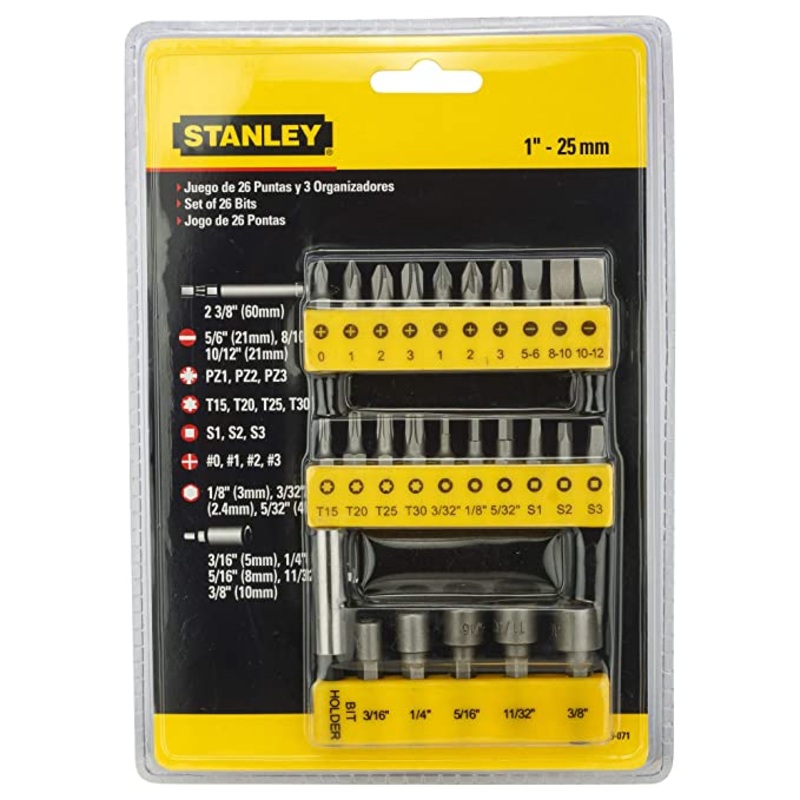 Stanley 68-071-23 SCREWDRIVER INSERT BIT 29PCS SET