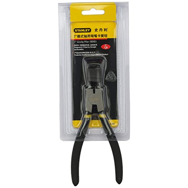 Stanley 84-341-23 PLIER CIRCLIP, BENT EXTERNAL, 180MM- 7"