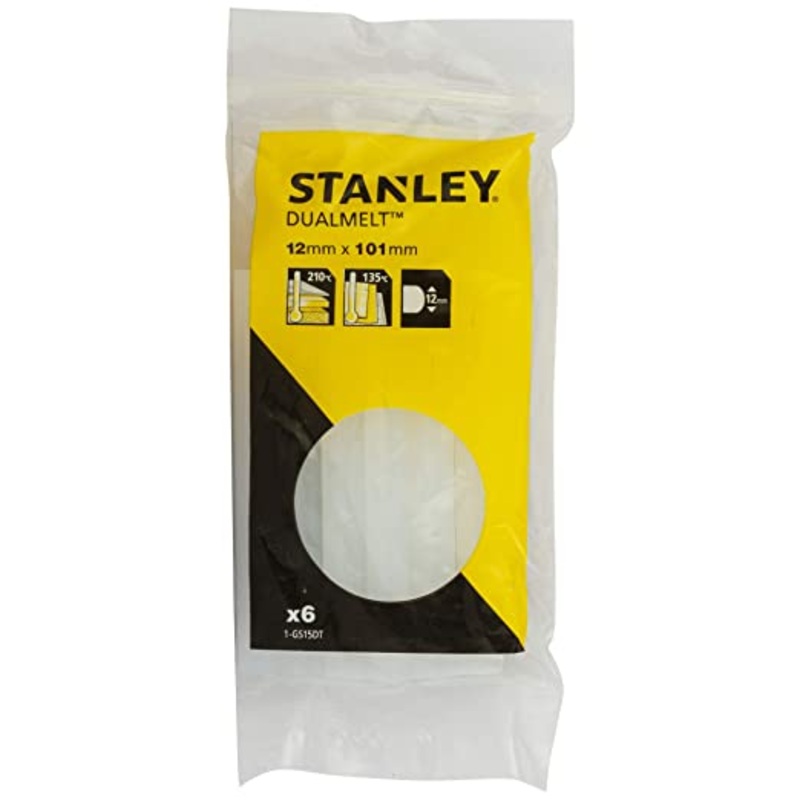 Stanley 1-GS15DT DUAL MELT 6PK 11.3MM GLUE STICKS