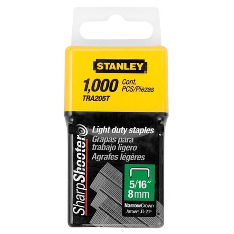 Stanley 1-TRA205T 8MM/5/16" L/D STAPLES(1 000) A TYPE