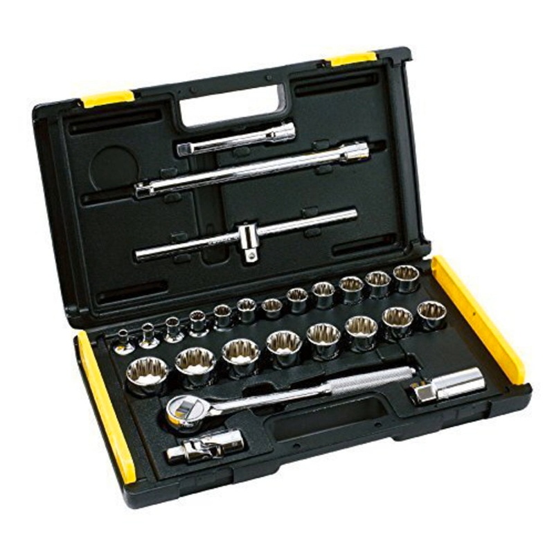 Stanley 86-477 27PC-1/2 SQ. DR 12PT SOCKET SET MET