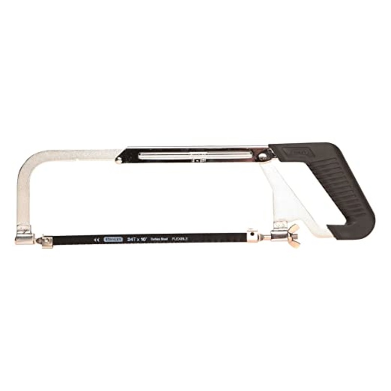 Stanley 15-265-23 RUBBERGRIP HACKSAW ADJST FRM, BLD 254MM-10"