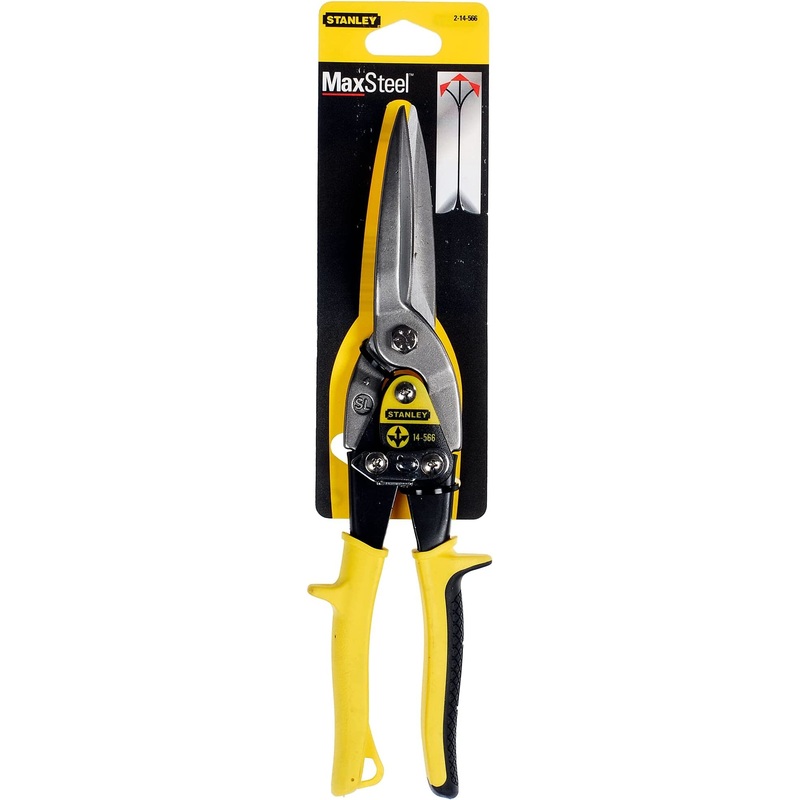 Stanley 2-14-566 AVIATION SNIPS LONG CUT BI-MAT