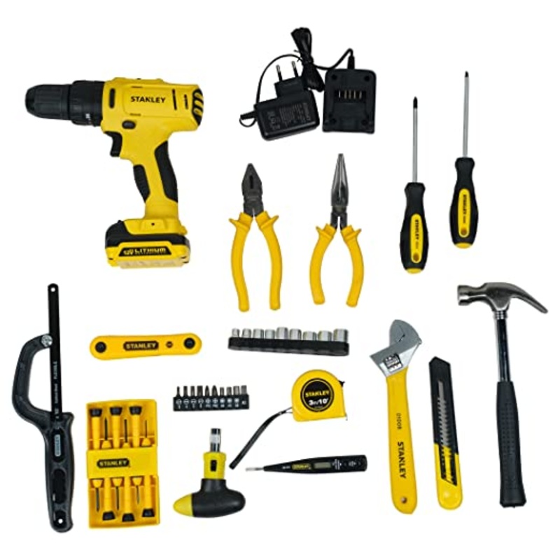 Stanley SCH121S1H-B1 12V hammer drill with 40 pcs