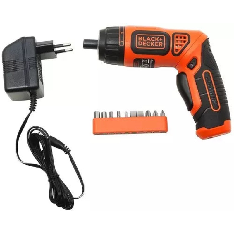 Black + Decker BDCS36F-IN 3.6V Li-ION screwdriver with 10 bits