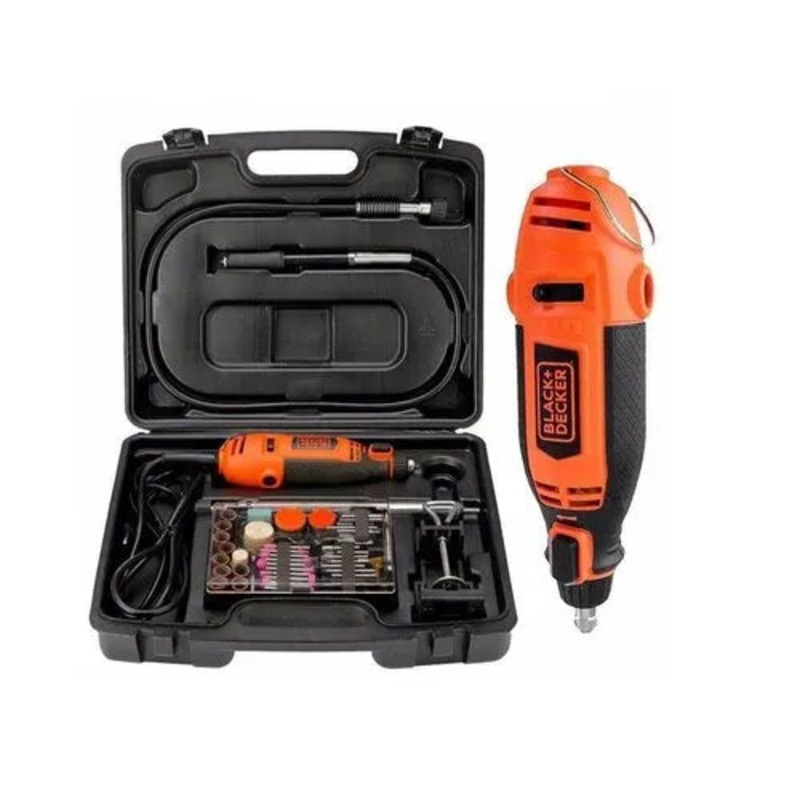 Black + Decker RT18KA-IN Rotary Tool with Acc. + Kit Box