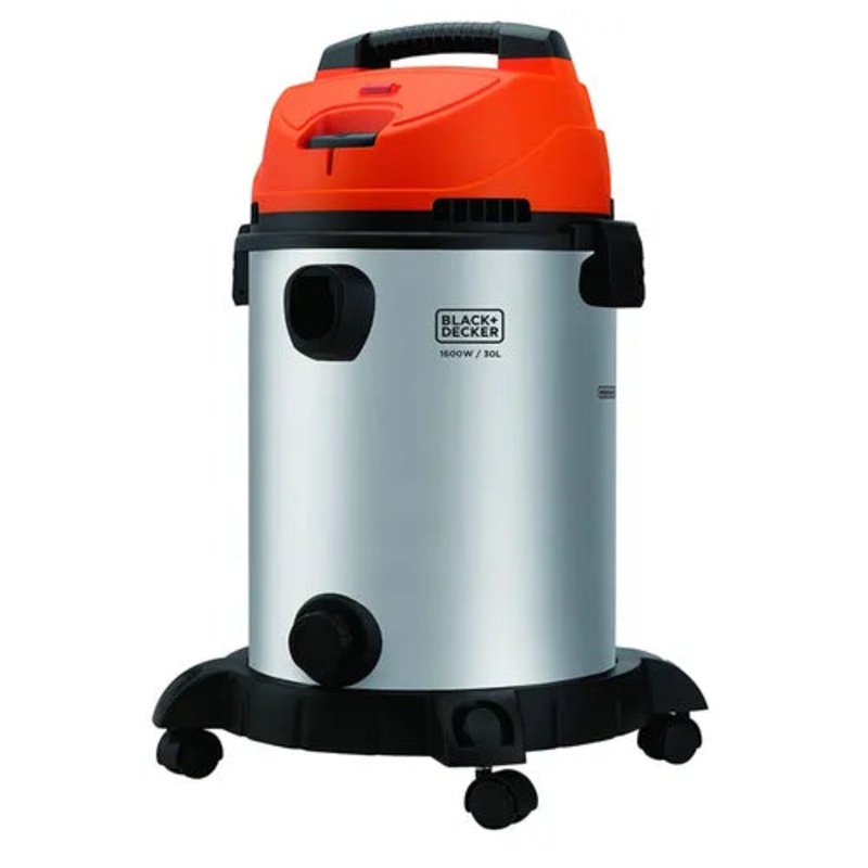 Black + Decker WDBDS30-IN 30L WET DRY STAINLESS STEEL VAC CLEANER