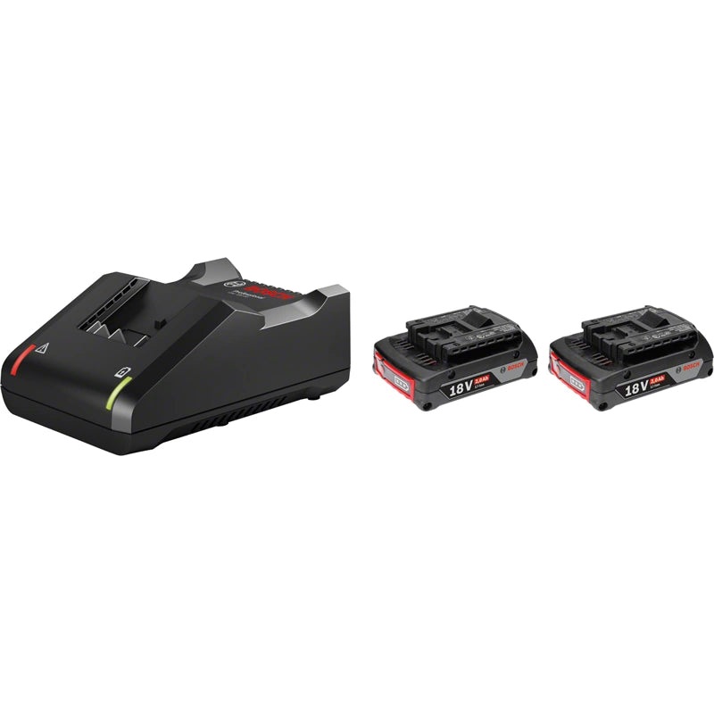 Bosch Starter kit : GAL 18V-40 + 2x GBA 18V 2.0Ah Battery-Packs