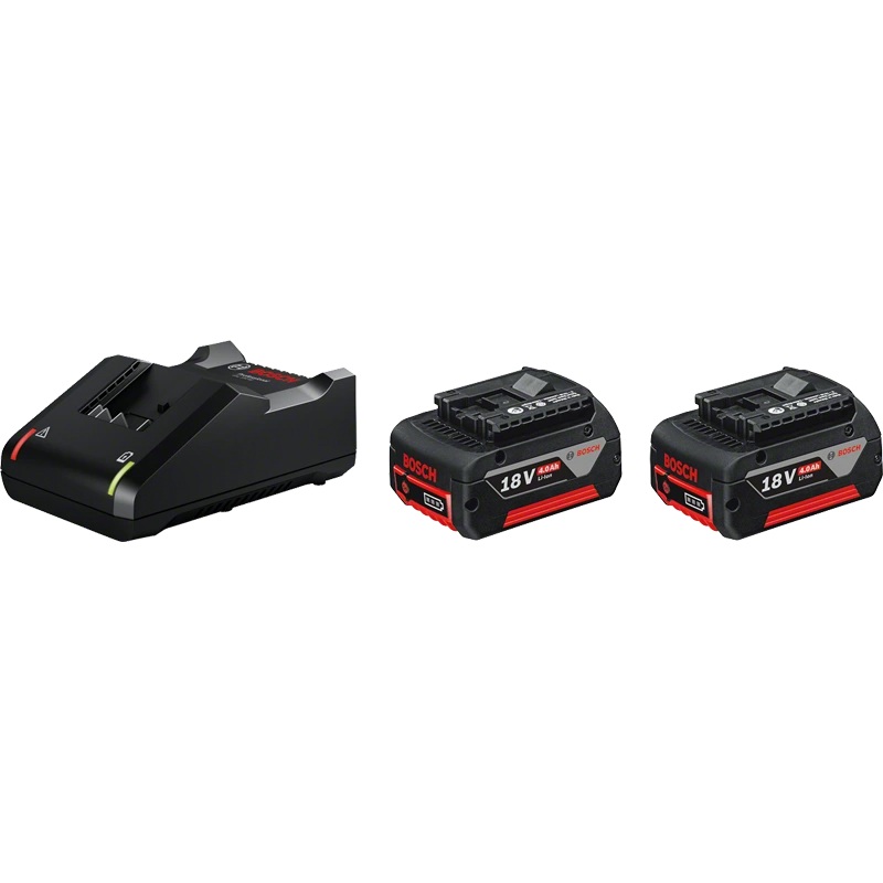 Bosch Starter kit :GAL 18V-40 + 2x GBA 18V 4.0Ah Battery Packs