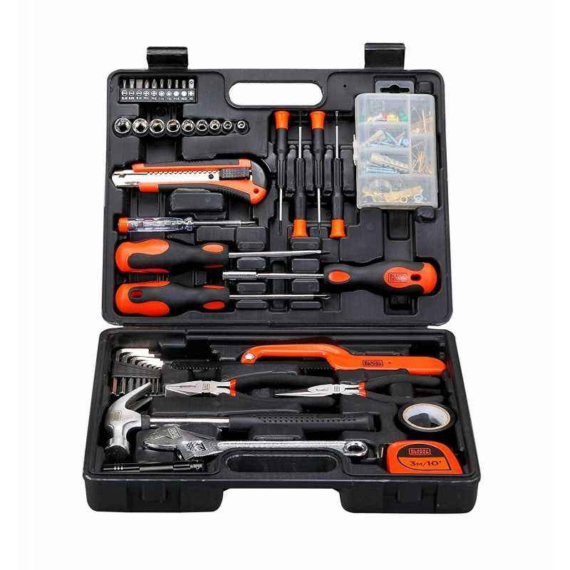 Black + Decker BMT126C 126 Pieces Orange & Black Hand Tool Kit