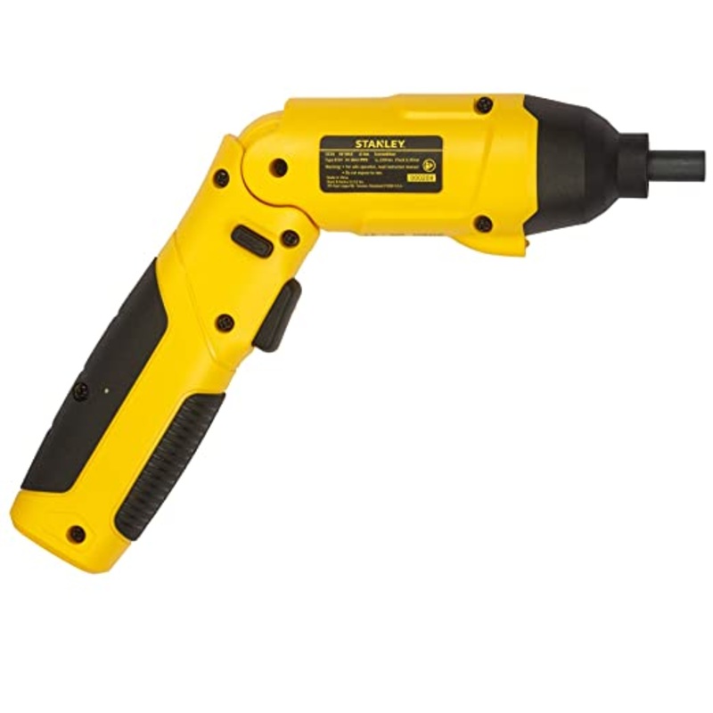 STANLEY SCS4K 4V 6.35mm 4.5Nm Li-ion Cordless Screwdriver with integrated LED and 30pc Accessories set-1.5Ah Battery
