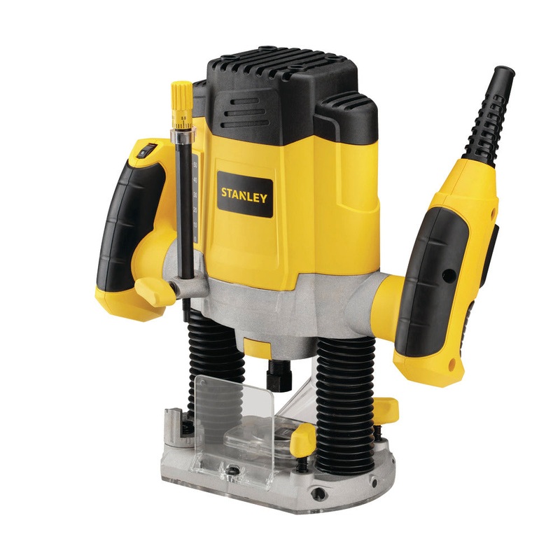 STANLEY SRR1200 Plunge Router 1200W 55mm Variable Speed With 6 Router Bits