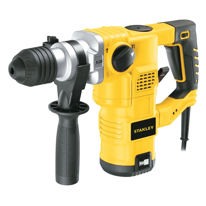 STANLEY STHR323K 32mm 1250-Watt 3 Mode L-Shape SDS-Plus 5Kg Hammer with Kit box