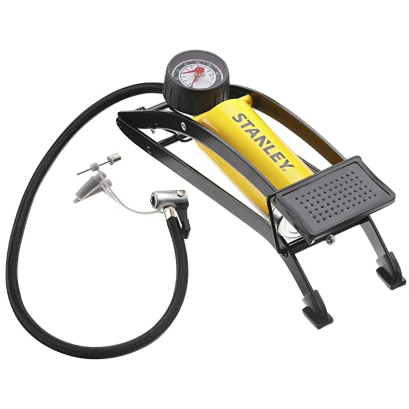 Stanley STHT80894-1 High Pressure Cylindrical Pedal Pump Tyre Inflator