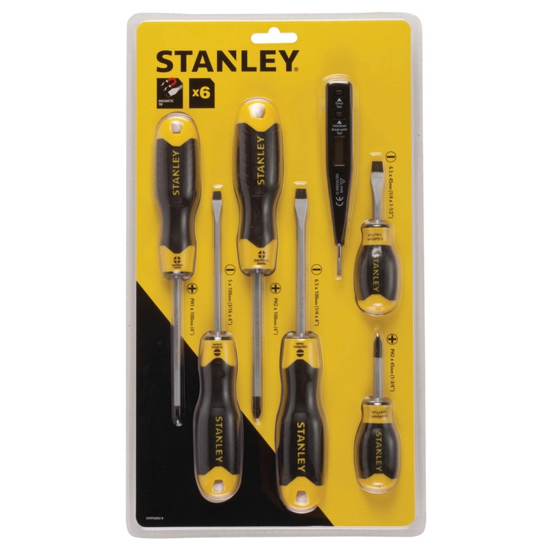 Stanley STHT92002-8 6PC SET W/BONUS(TESTER INCLUDED)