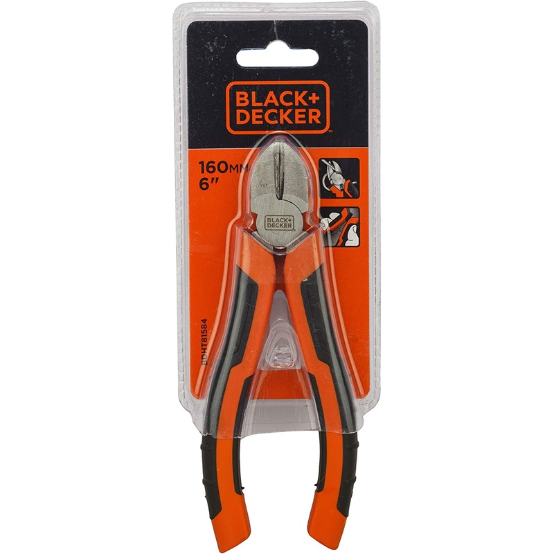 Black+Decker 160MM DIAGONAL CUTTING PLIERS BDHT81584