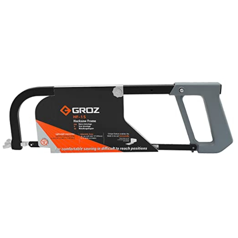 GROZ HF/15/BS Hacksaw Aluminium Die Cast Handle With Tubular Frame