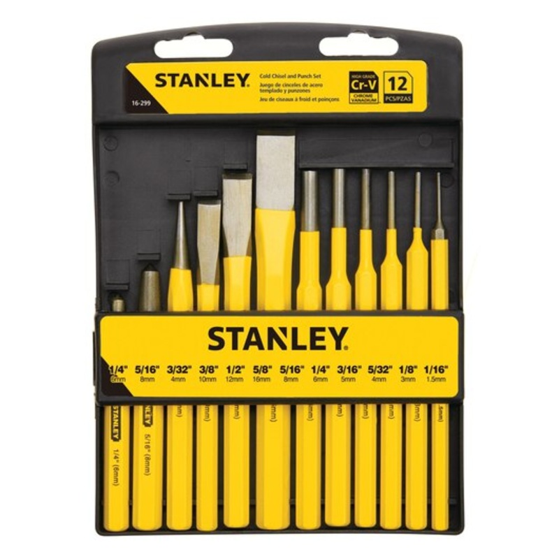 Stanley 16-299 12 PC PUNCH & CHISEL KIT