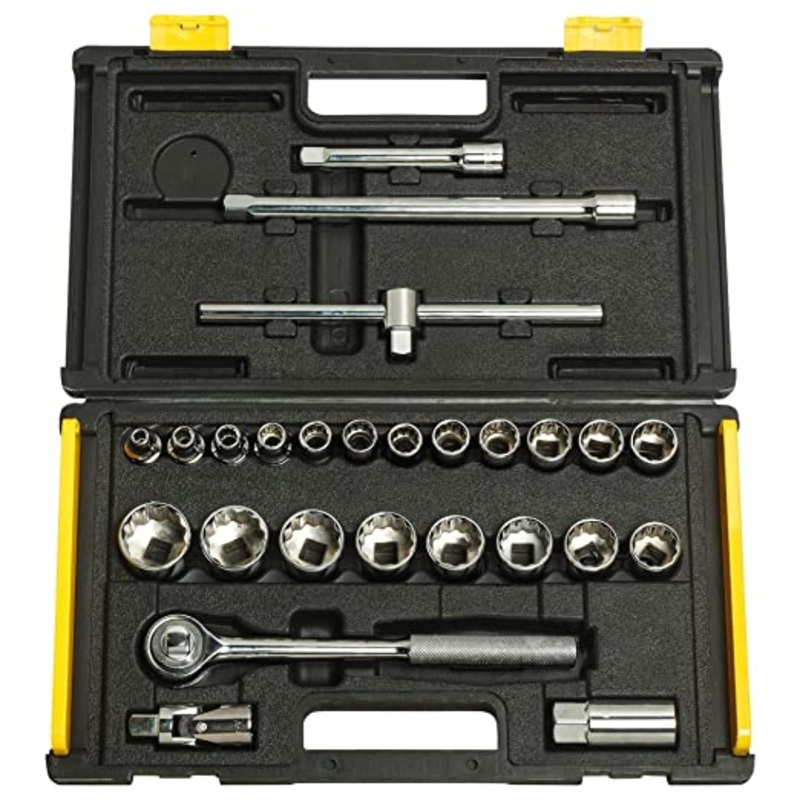 Stanley 86-478 SOCKET SET 1/2 SQ. DR. 25PC-12PT IMP